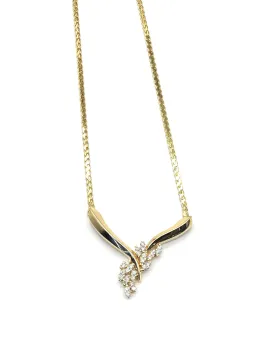 3/4ctw Diamond Station Necklace