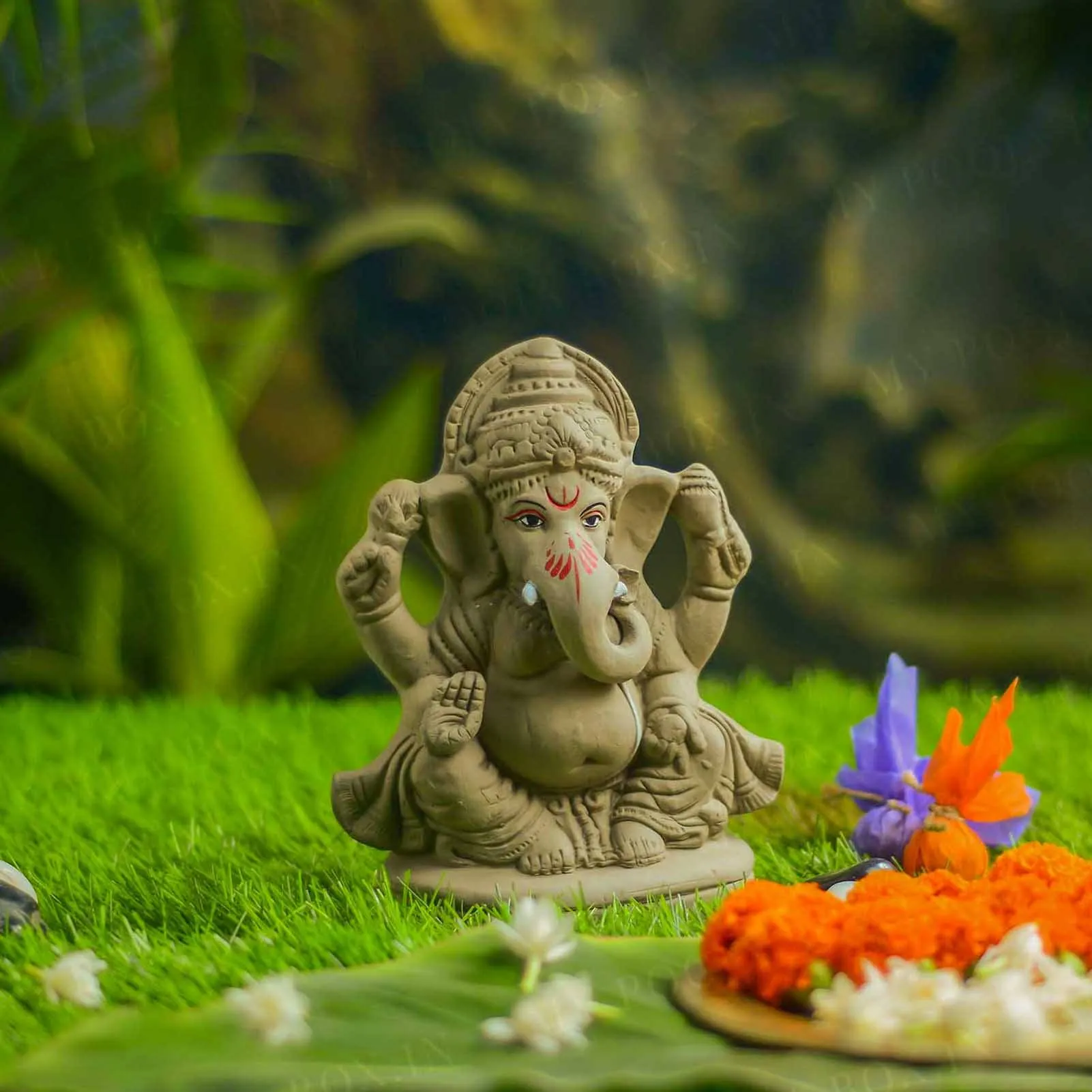 7INCH Tejaswi Eco-Friendly Ganpati | Plant-A-Ganesha