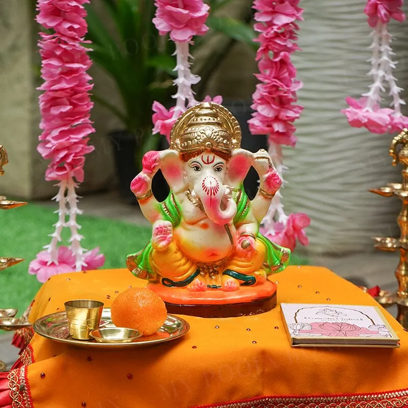 7INCH Tejaswi Eco-Friendly Ganpati | Plant-A-Ganesha