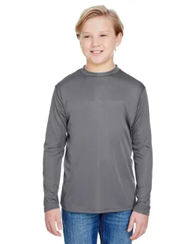 A4 NB3165 Youth Long Sleeve Cooling Performance Crew Shirt