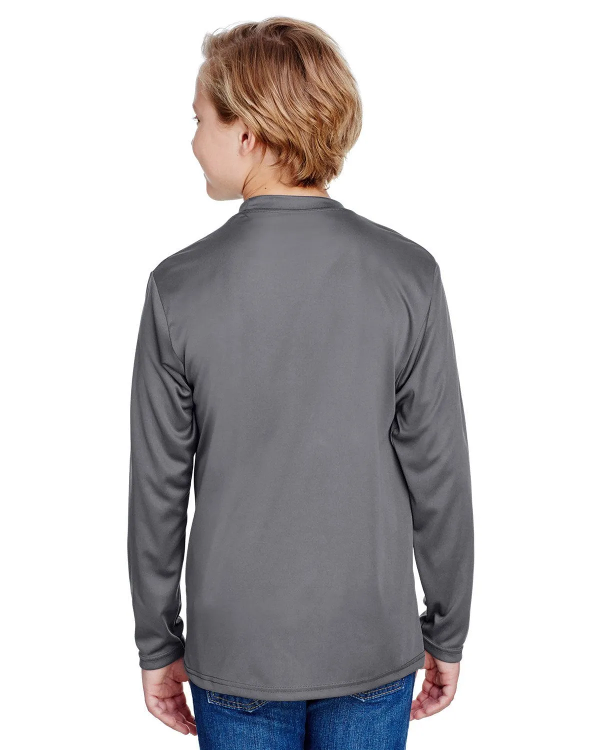 A4 NB3165 Youth Long Sleeve Cooling Performance Crew Shirt