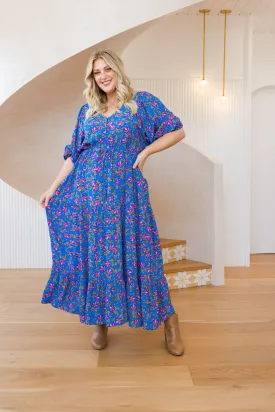 Addison Dress in Winter Blooms