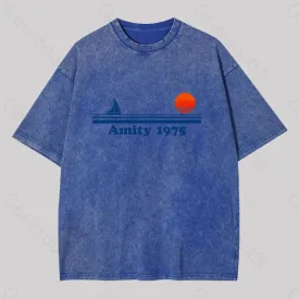 Amity 1975 Jaws Washed T-shirt