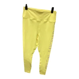 Athletic Leggings By Spiritual Gangster In Yellow, Size: S