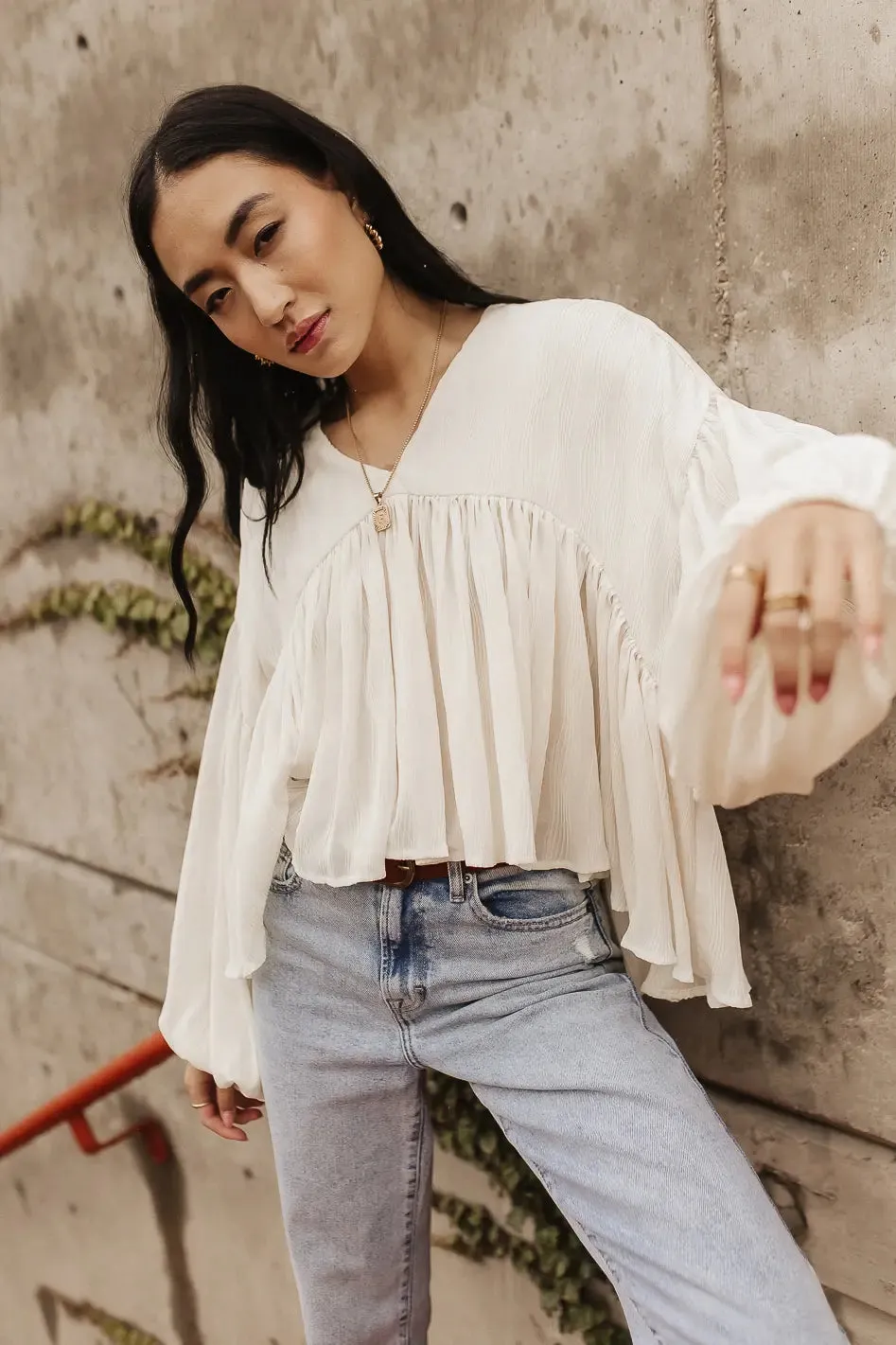 Bailey Textured Blouse - FINAL SALE