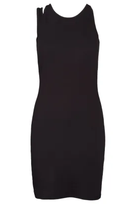 Basic Apparel - Ludmilla Assymetric Dress - 001 Black