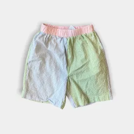 Bella Bliss Color Block Seersuckers Shorts 5T