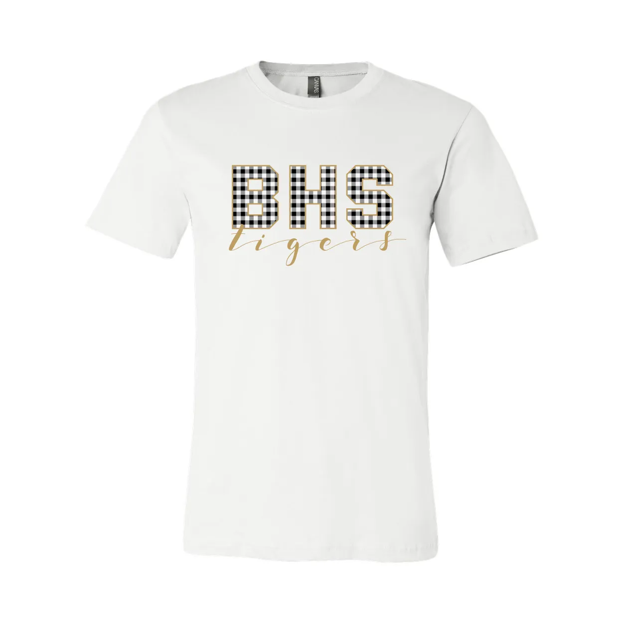 BHS Gingham Print T-Shirt