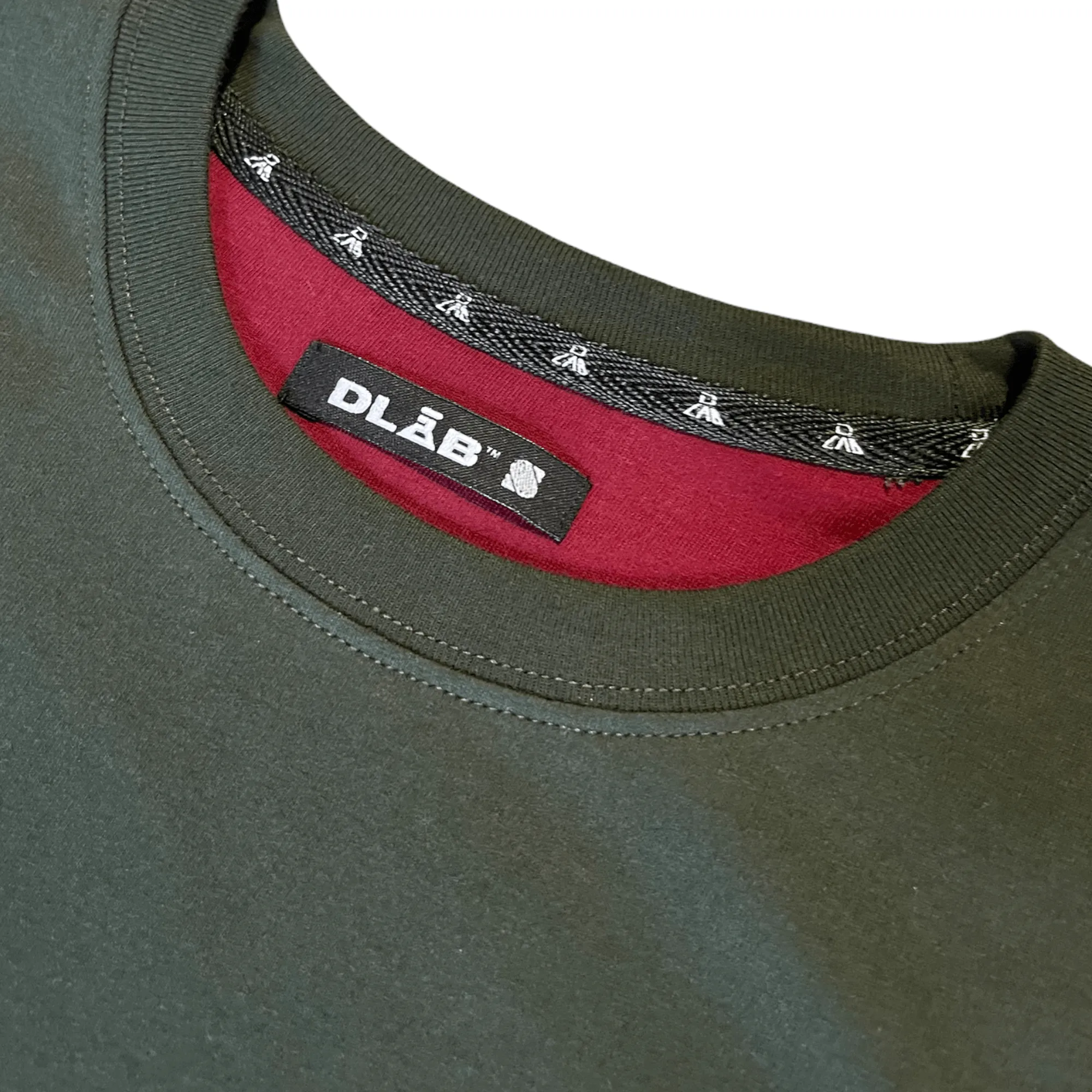 Dlab Essentials Verde Monte/Burgundy Logo