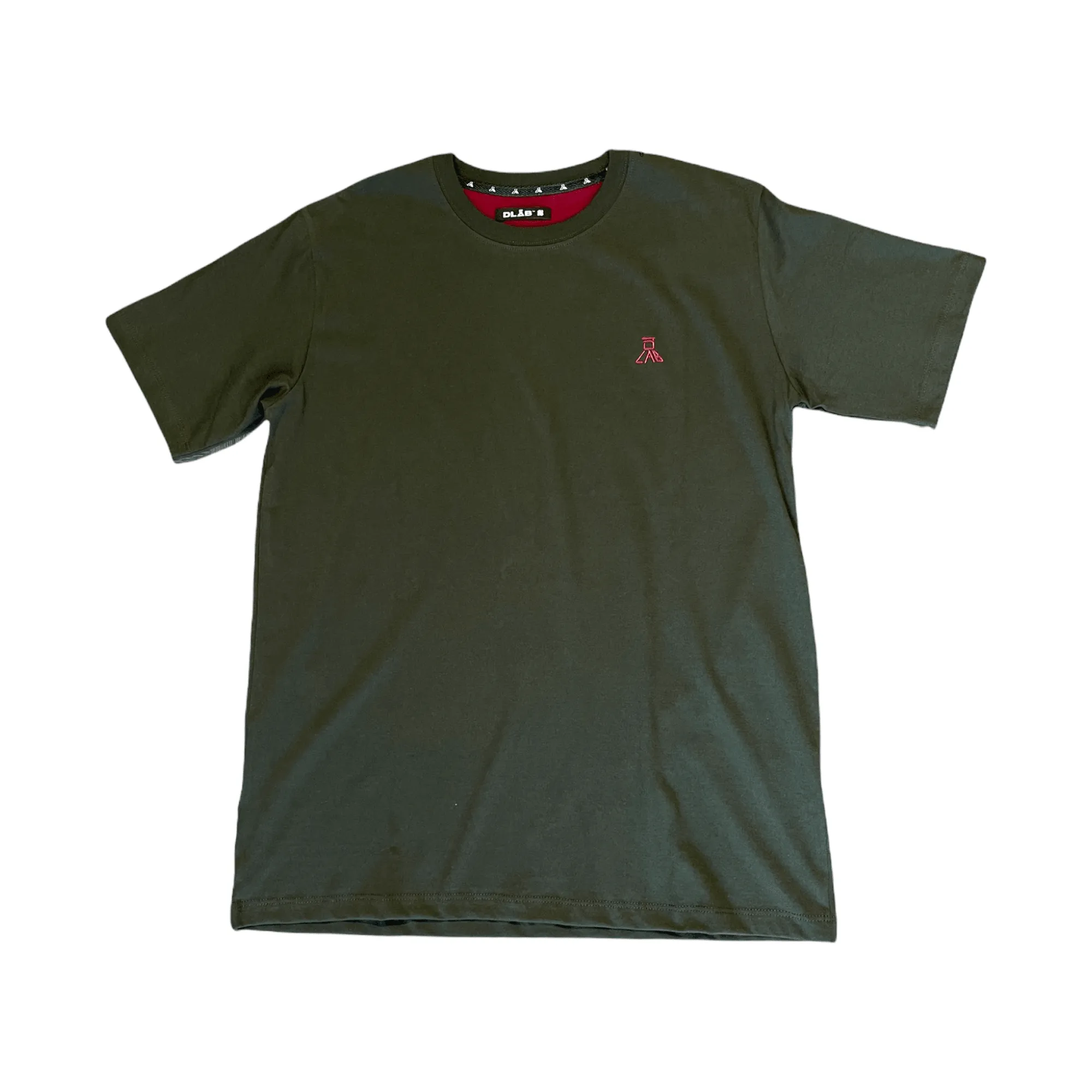 Dlab Essentials Verde Monte/Burgundy Logo