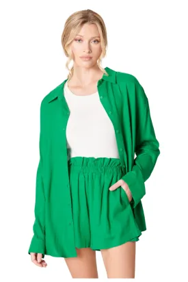 EASY LIKE SUNDAY MORNING SHORTS SET - KELLY GREEN