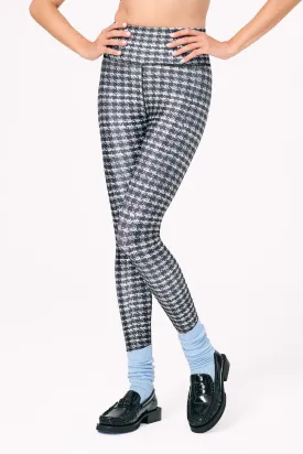 Hi-Shine Leggings in Houndstooth