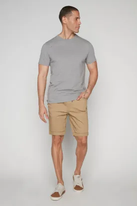 LENNON - Mens Rolled Up Shorts - Beige