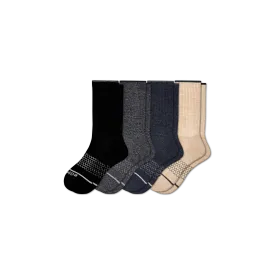 Men's Merino Wool Blend Calf Sock 4-Pack