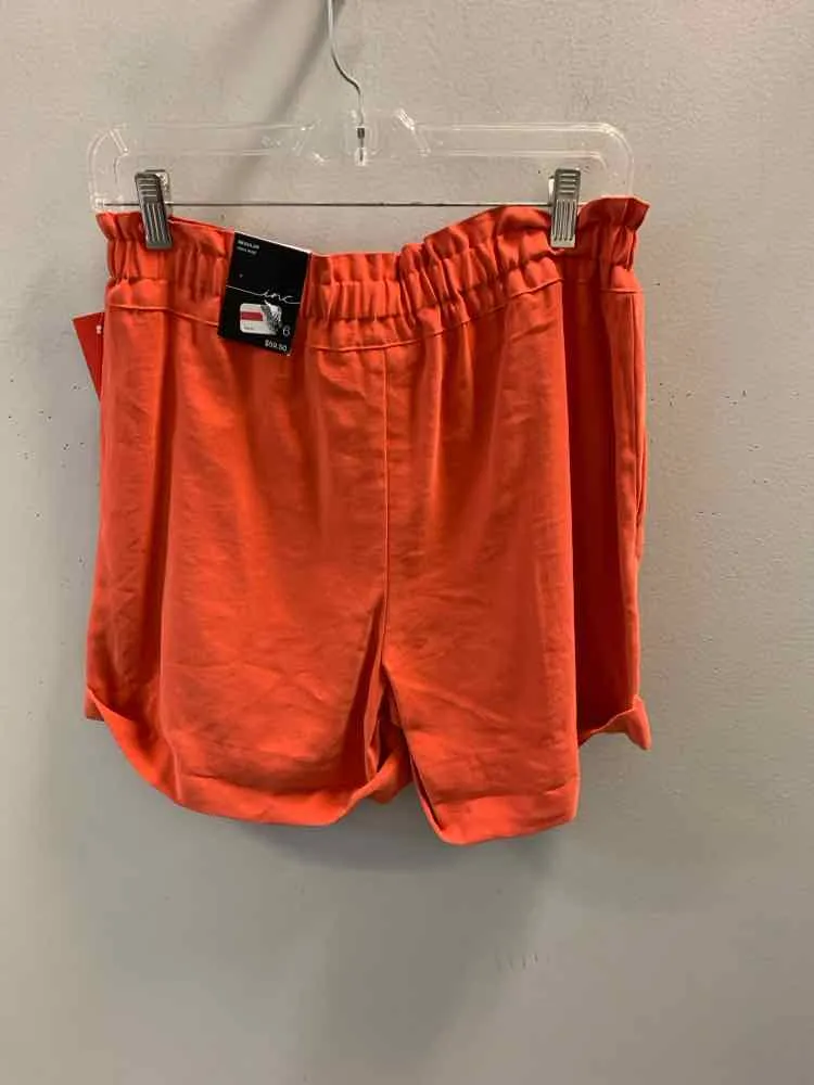 NWT Size 6 INC BOTTOMS Orange SHORT Shorts