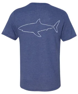 One Ocean Shark Outline T