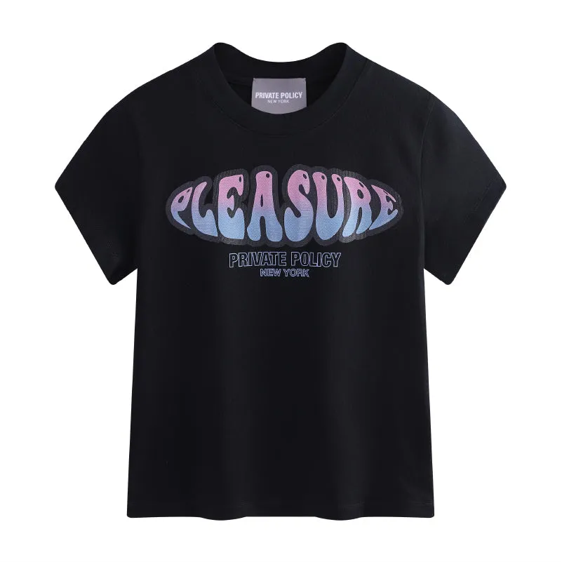 PLEASURE Baby Tee - Black