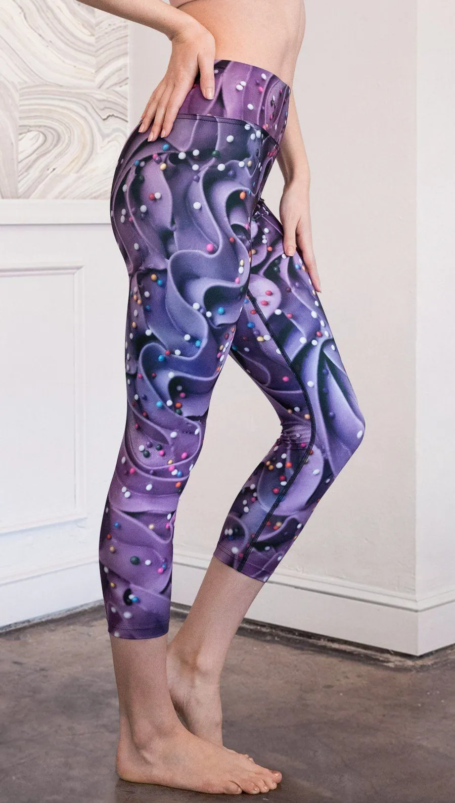 Purple Frosting - Triathlon Capri Leggings - CUSTOM ORDER