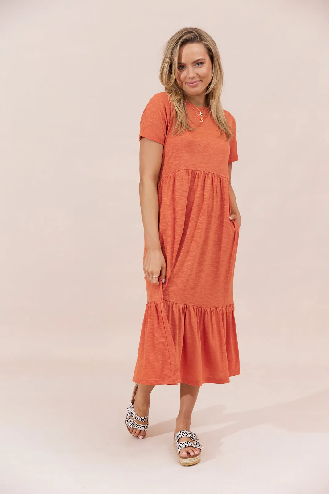 Sienna Dress - Rust