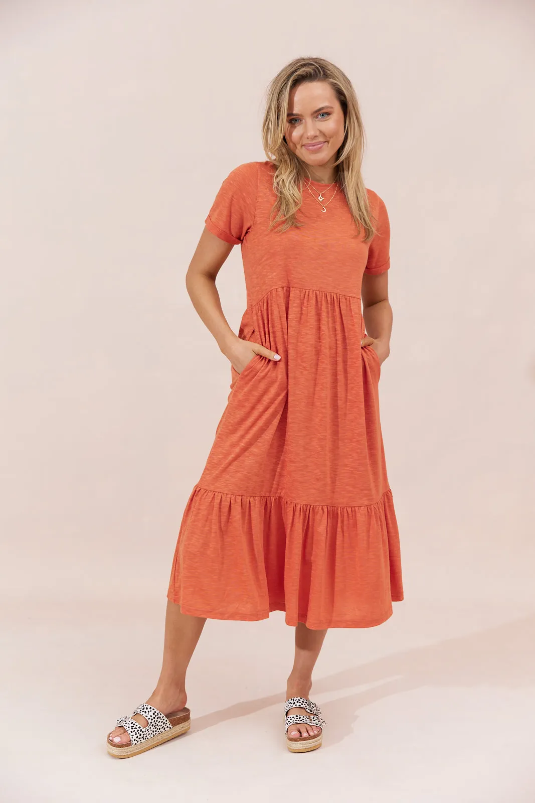 Sienna Dress - Rust