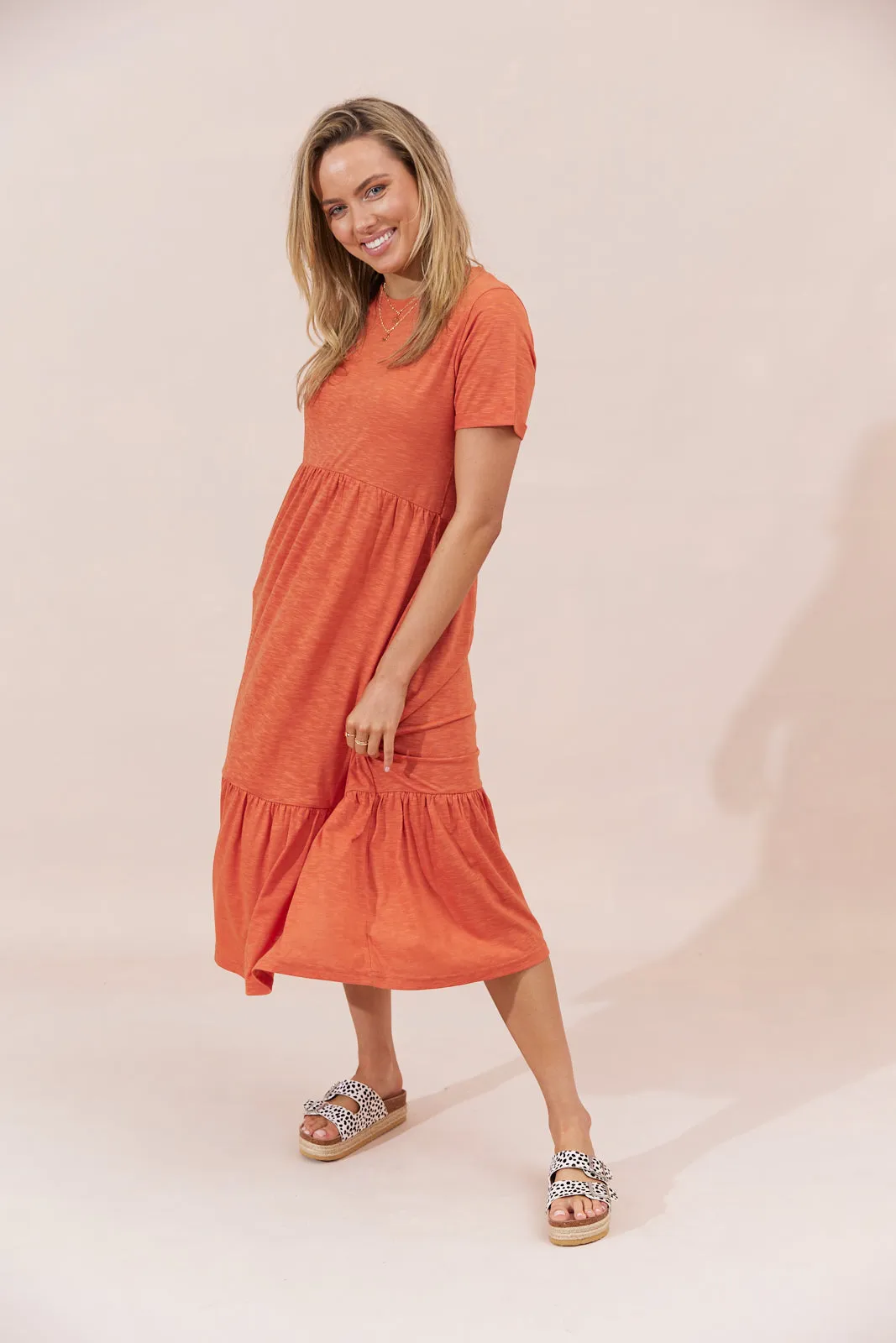 Sienna Dress - Rust